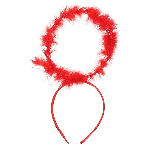 Beaupretty Stirnband Engel Kostümzubehör Engel Haarband Engelskostüme für Frauen Haarreifen Halloween -Haarzubehör Kostüm Stirnbänder Halloween-Haarband künstliche Feder rot Beaupretty Stirnband Engel Kostümzubehör Engel Haarband Engelskostüme für Frauen Haarreifen Halloween -Haarzubehör Kostüm Stirnbänder Halloween-Haarband künstliche Feder rot von Beaupretty