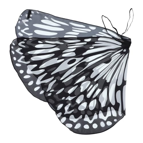 Beaupretty Strandtuch Geburtstagsanzug Sommerflügel Schmetterlingsmantel Mädchen Party Schmetterlinge Strandtuch Weiß Polyester von Beaupretty