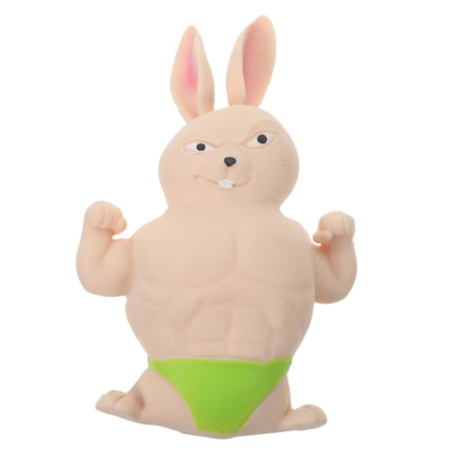 Beaupretty Stress Relief Squeeze Toy Muskelhase Lustiges Dekompressionsspielzeug für Erwachsene Stretchy Beruhigungsspielzeug Partydeko und Geschenk von Beaupretty