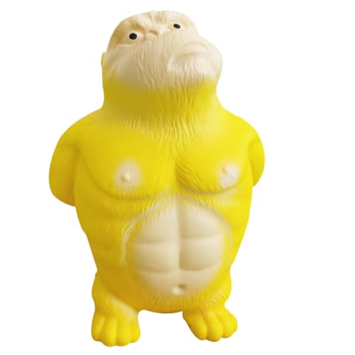 Beaupretty Stressabbau Gorilla aus Langlebigem PU Elastisches Dehnbares Quetschspielzeug für Erwachsene und Lustiges Cartoon Squeeze Toy für Party und Entspannung von Beaupretty