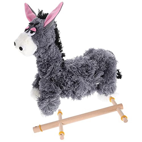 Beaupretty String Marionette Tierpuppen für Lustige Holztiere Interaktives Puppenspielzeug für Kreative Aufführungen Geeignet für Eltern Interaktion Graues Eselchen von Beaupretty