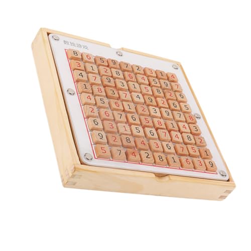 Beaupretty Sudoku Spielbrett Holzspielzeug für Jahre Konzentrationsspiel Lernspielzeug zur Logischen Denkförderung und Geistigen Entwicklung von Beaupretty