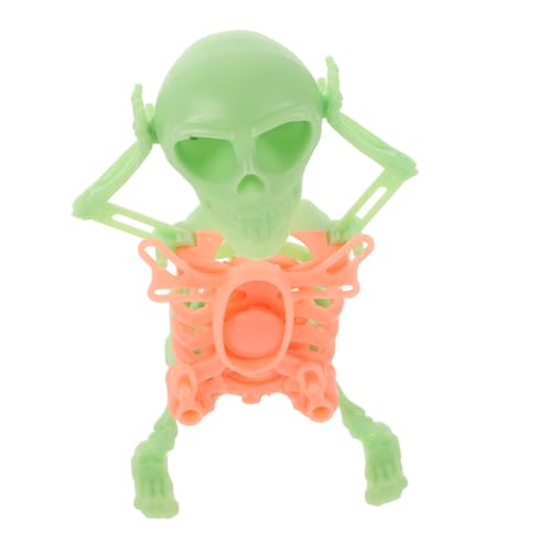 Beaupretty Tanzendes Skelettspielzeug Dekoration Realistisch Gestaltete Figur für Halloween Schreibtisch Dekoration und Kreative Wohnraumgestaltung Nachtleuchtendem Grün von Beaupretty