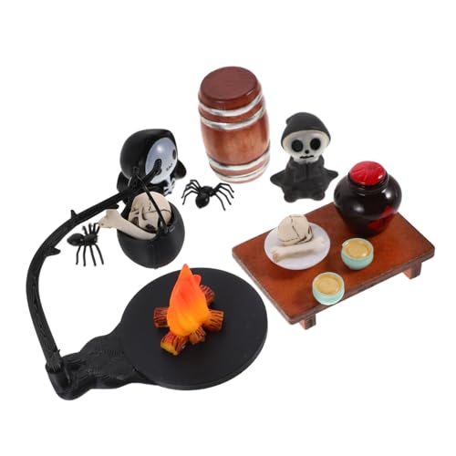 Beaupretty Tasche Skelett Ornamente Winzige Kopf Dekorfiguren Puppenhaus Miniatur Spukfiguren Kreatives Zubehör Kleine Füllmaterialien Requisiten Gastgeschenke Miniaturen Für Die von Beaupretty