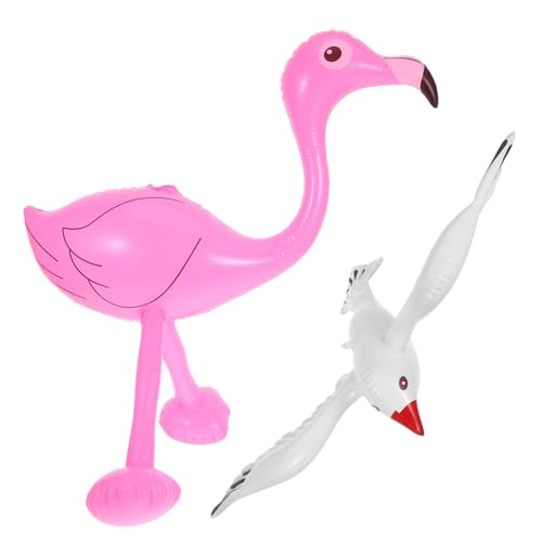 Beaupretty Teiliges Aufblasbare Meeresschildkröte und Flamingo Poolspielzeug aus Robustem Wiederverwendbar Leicht für Strandparty und Schwimmbadspaß als Hawaiian Party Favor von Beaupretty