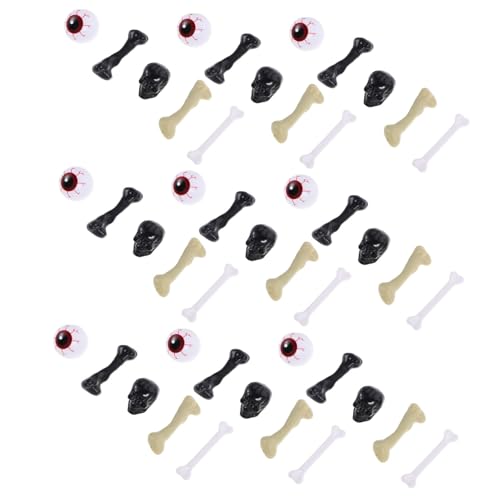 Beaupretty Teiliges Halloween Deko mit Realistischen Hohlen Kunststoff-augenbällen Skelettknochen in Rot Weiß und Schwarz Vielseitige Grusel-deko für Party und Tischgestaltung Beaupretty Teiliges Halloween Deko mit Realistischen Hohlen Kunststoff-augenbällen Skelettknochen in Rot Weiß und Schwarz Vielseitige Grusel-deko für Party und Tischgestaltung von Beaupretty