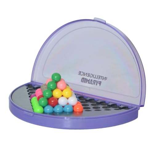 Beaupretty Teiliges Logikspiel für Pyramidenspiel mit Magischen Perlen Intelligentes Lernspielzeug zur Strategischen Denkens Tragbares Montessori für Mädchen von Beaupretty