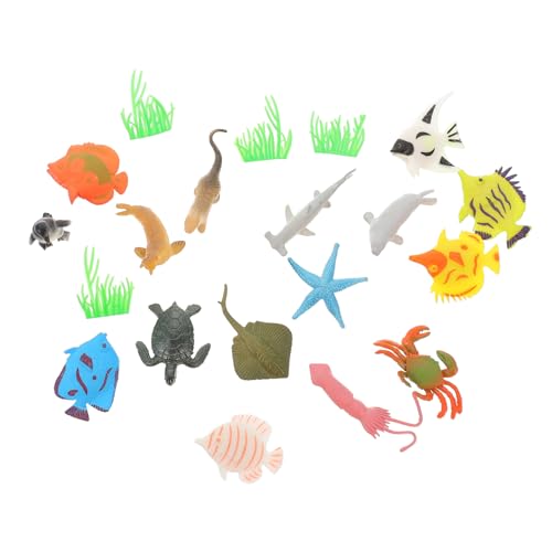 Beaupretty Teiliges Meerestiere Figuren Realistische Fein Gearbeitete Spielzeuge für Pädagogisch als Aquarium Deko und Desktop Ornament Geeignet Fördert Kreativität und Wissen von Beaupretty