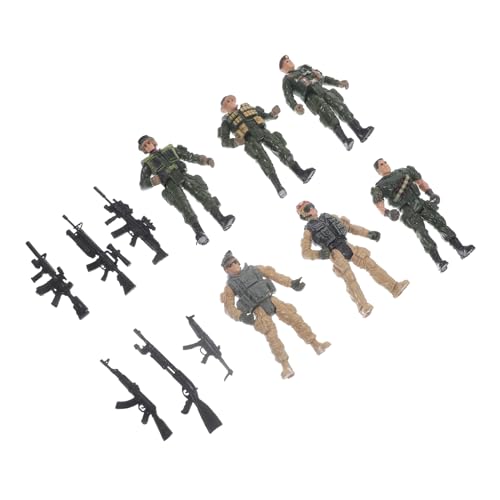 Beaupretty Teiliges Mini Soldaten Modell Kleine Militärfiguren aus Robustem Material Detailreiche Miniatur Soldaten für Sammeln Realistische Designfigurines für Sandtisch und Rollenspiele von Beaupretty