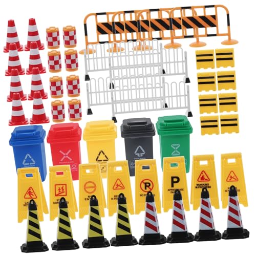 Beaupretty Teiliges Mini Verkehrsschilder für Pädagogisches Lernspielzeug Realistische Straßenverkehrssimulation Langlebige Kunststoffmaterialien für Kindergarten und Zuhause von Beaupretty