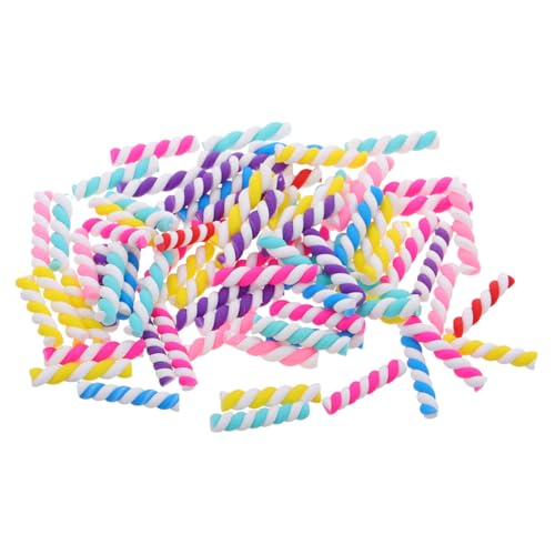 Beaupretty Teiliges Miniatur Lutscher Charms aus Polymer Clay Bunte DIY Dekorationen für Handyhüllen Haarspangen und Bastelprojekte Kreative Falsche Lutscher Zubehör für Individuelle von Beaupretty
