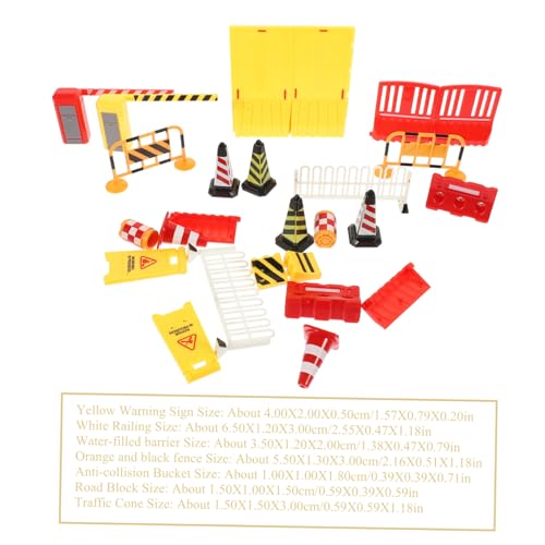 Beaupretty Teiliges Miniatur Verkehrsbarriere Spielset mit Bunten Straßenschildern Leichtes Lernspielzeug für Baustelle und Straßenverkehr Kompatibel mit Baufahrzeugen Tragbar und Einfach zu Beaupretty Teiliges Miniatur Verkehrsbarriere Spielset mit Bunten Straßenschildern Leichtes Lernspielzeug für Baustelle und Straßenverkehr Kompatibel mit Baufahrzeugen Tragbar und Einfach zu von Beaupretty