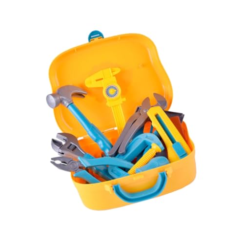 Beaupretty Teiliges Reparatur Werkzeugset Werkzeugkasten mit Bohrmaschine Schraubendreher Hammer und Schrauben Pädagogisches Feinmotorik und Farberkennung für Jungen und Mädchen von Beaupretty