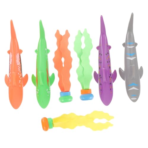 Beaupretty Teiliges Taucher Spielset mit Haifiguren und Seegrasfiguren Bunte Unterwasser Spielzeuge aus Kunststoff Sicheres Pool Spritzspielzeug für Fördert Schwimmtraining und Badespaß Beaupretty Teiliges Taucher Spielset mit Haifiguren und Seegrasfiguren Bunte Unterwasser Spielzeuge aus Kunststoff Sicheres Pool Spritzspielzeug für Fördert Schwimmtraining und Badespaß von Beaupretty