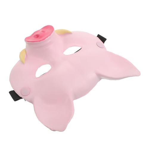 Beaupretty Tiermaske Anpassbare PU Schaum Schweinchenmaske für Geburtstagsfeiern Halloween und Kostüm Events für Jungen und Mädchen von Beaupretty