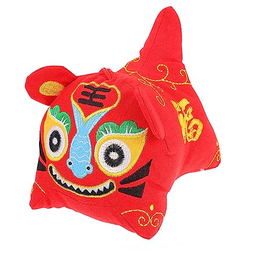 Beaupretty Tigerfigur Retro Heimdekoration Niedliche Neujahrs Maskottchen Puppe Festliche Tischdekoration für Wohnzimmer Büro Geschäft und zum Chinesischen Jahr des Tigers von Beaupretty