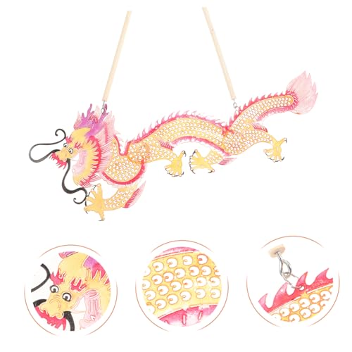 Beaupretty Traditionelle Chinesische Schattenpuppen Drachenmotiv Mini Tanz Requisite Leichtes DIY Schattentheater Dekoratives Kunsthandwerk von Beaupretty