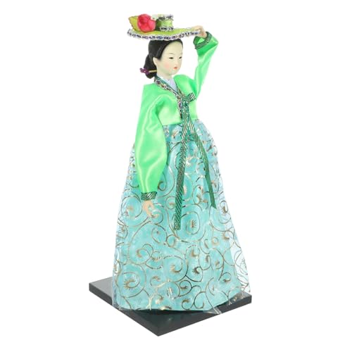 Beaupretty Traditionelle Koreanische Hanbok Puppe Sammlerkunstwerk mit Farbenfrohem Design für Tischdekoration Souvenir Handgefertigte Figur mit Exquisiter Textur von Beaupretty