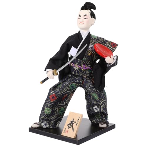 Beaupretty Traditionelle Samurai Figurine Japanisches Desktop Ornament für Stilvolle Wohnkultur für Wohnzimmer und Cafés Verschönert und eine Gemütliche von Beaupretty
