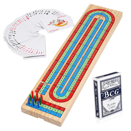 Beaupretty Traditionelles Cribbage Brettspiel aus Leichtem Holz Tragbares Kompaktes Punktespiel für Erwachsene und Robustes Tischspiel für Gesellige Runden und Reisegebrauch von Beaupretty
