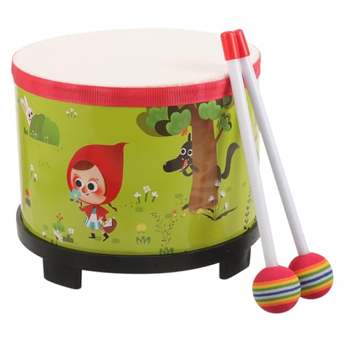 Beaupretty Tragbare Bodentrommel für Percussion Instrument mit Schlägel für Frühe Musikausbildung Fördert Motorische Fähigkeiten und Rhythmusgefühl von Beaupretty