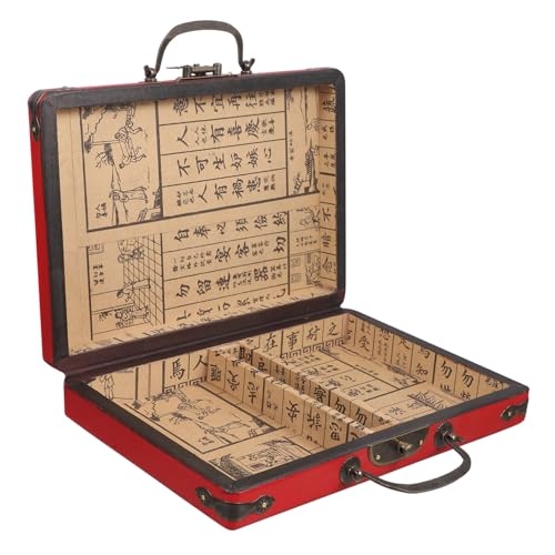 Beaupretty Tragbare Mahjong Box aus Hochwertigem Holz Vintage Mahjong Tragebehälter mit Schickem Design für Aufbewahrung Langlebig und Praktisch für Zuhause Beaupretty Tragbare Mahjong Box aus Hochwertigem Holz Vintage Mahjong Tragebehälter mit Schickem Design für Aufbewahrung Langlebig und Praktisch für Zuhause von Beaupretty