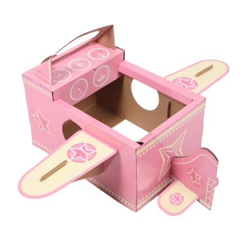 Beaupretty Tragbares Flugzeugspielzeug aus Pappe für DIY Bastelset mit Drehbarem Propeller Kreatives Rollenspiel für Kleinkinder Sicheres und Bequemes Anziehen Fördert Feinmotorik und Beaupretty Tragbares Flugzeugspielzeug aus Pappe für DIY Bastelset mit Drehbarem Propeller Kreatives Rollenspiel für Kleinkinder Sicheres und Bequemes Anziehen Fördert Feinmotorik und von Beaupretty