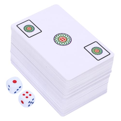 Beaupretty Tragbares Mahjong Kartenset mit Würfeln Reisegröße Leichtes Kunststoffspiel für Party Camping Familie Chinesisches Mahjong Kartenspiel Beaupretty Tragbares Mahjong Kartenset mit Würfeln Reisegröße Leichtes Kunststoffspiel für Party Camping Familie Chinesisches Mahjong Kartenspiel von Beaupretty