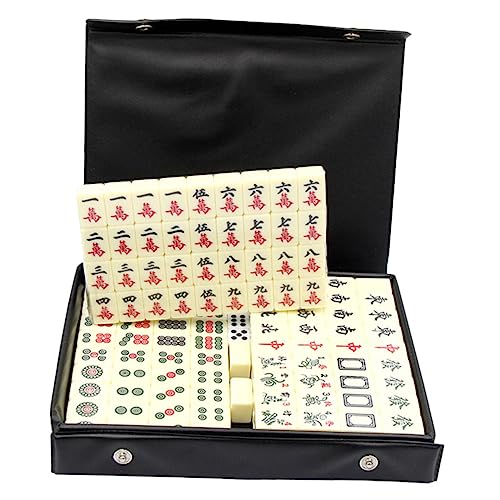 Beaupretty Tragbares Mini Mahjong Spielset Traditionelles Chinesisches Brettspiel Handgefertigt Gravierte Steine Kompaktes Reisespielzeug für Gehirntraining und Gesellige Unterhaltung Beaupretty Tragbares Mini Mahjong Spielset Traditionelles Chinesisches Brettspiel Handgefertigt Gravierte Steine Kompaktes Reisespielzeug für Gehirntraining und Gesellige Unterhaltung von Beaupretty