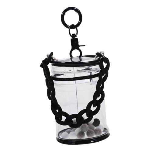 Beaupretty Transparente PVC Puppentragetasche mit Reißverschluss Leichte Kompakte Aufbewahrungstasche für Kleine Puppen Staubdichte Handliche Doll Storage Bag für Unterwegs von Beaupretty