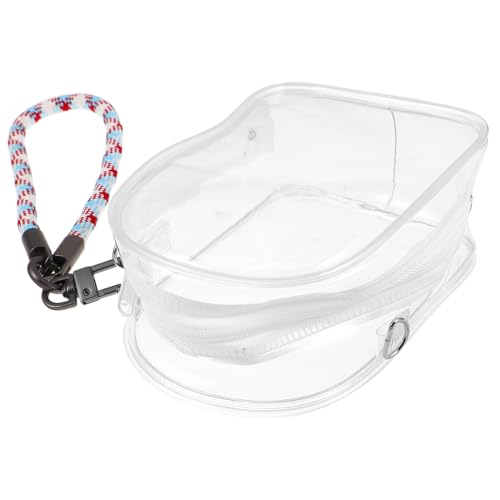 Beaupretty Transparente mit Reißverschluss PVC Organizer für Puppen Schlüssel Handy Leichte Kompakte Sammeltasche mit Farbigem Gewebtem Trageband für Reisen und Alltag Beaupretty Transparente mit Reißverschluss PVC Organizer für Puppen Schlüssel Handy Leichte Kompakte Sammeltasche mit Farbigem Gewebtem Trageband für Reisen und Alltag von Beaupretty