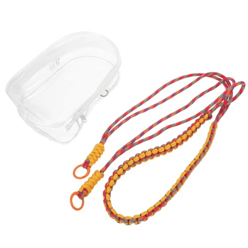 Beaupretty Transparentes Doll Carrying Case mit Gewebtem Trageband Praktischer Reise-Organizer für Puppen und Mini-Figuren Vielseitige Aufbewahrungstasche zur Sicheren Präsentation und von Beaupretty