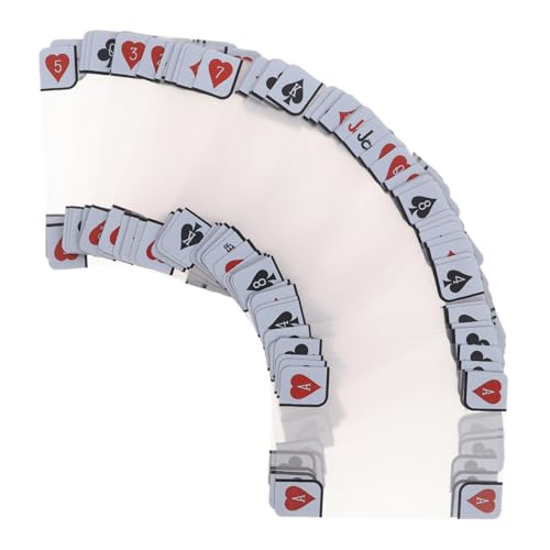 Beaupretty Transparentes Pokerkartenset Matte Oberfläche rutschfeste Kunststoffkarten Anti-Cheat Kartenspiel für Familien Strandpartys Outdoor-Spiele von Beaupretty
