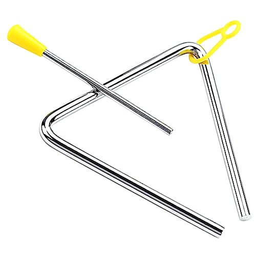 Beaupretty Triangel Musikinstrument aus Rhythmisches für Kleinkinder Montessori Percussion Glocke mit Glatter Oberfläche Fördert Musikalisches Interesse und Hand Auge Koordination von Beaupretty