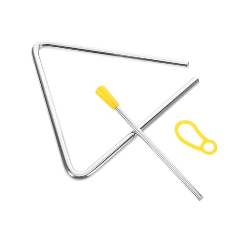 Beaupretty Triangel Schlaginstrument Metall Percussion Instrument für Musikalische Früherziehung Handliches Rhythmusspielzeug für Kleinkinder Sicheres und Langlebiges Lernspielzeug von Beaupretty