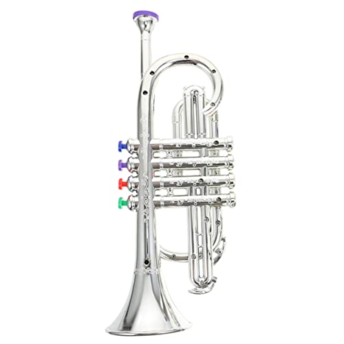 Beaupretty Trompete Leichtes Robustes Kunststoff Musikinstrument für Kleinkinder Simulation mit Fördert Musikalisches Potenzial und Kreativität für Jungen und Mädchen von Beaupretty