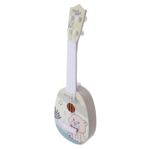 Beaupretty Ukulele für Saitige Kunststoffgitarre mit Cartoon Design Musikinstrument für Frühkindliche Bildung und Spiel Robust und Langlebig Fördert Musikalische Fähigkeiten von Beaupretty
