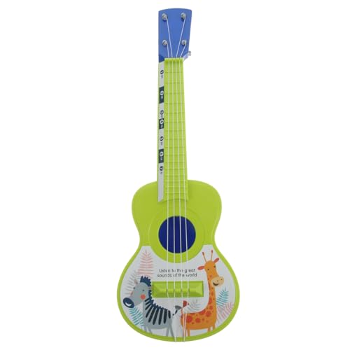 Beaupretty Ukulele mit Niedlichem Cartoon Tiermotiv Saitiges Pädagogisches Musikinstrument für Mädchen Kleine Bunte Praktische Gitarre Fantasie und Hörvermögen Zufällige Zufällige Farbe von Beaupretty