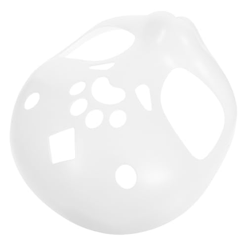 Beaupretty Unbemalte Weiße Plastik Fursuit Kopf Basis DIY Blank Tier-maske mit Flauschiger Struktur Realistische Cosplay Gesichtsmaske für Kostümfest und Kostümparty von Beaupretty