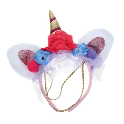 Beaupretty Unicorn Haarreif mit Netzblumen Party Haarreif für Halloween Karneval Cosplay Leicht und Komfortabel für Damen Partydekoration Beaupretty Unicorn Haarreif mit Netzblumen Party Haarreif für Halloween Karneval Cosplay Leicht und Komfortabel für Damen Partydekoration von Beaupretty