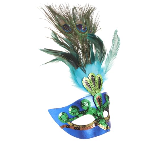 Beaupretty Venetian mit Pfauenfedern Stilvolle Karneval Maskenball Maske für Faschingskostüme Komfortabel Langlebig für Halloween Kostümcosplay und Partyveranstaltungen Beaupretty Venetian mit Pfauenfedern Stilvolle Karneval Maskenball Maske für Faschingskostüme Komfortabel Langlebig für Halloween Kostümcosplay und Partyveranstaltungen von Beaupretty