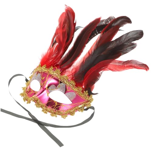 Beaupretty Venezianische Maske Damen Plastik Maske Fasching Karneval Party Kostüm Reusable Masquerade Maskenball Accessoire Rosa Beaupretty Venezianische Maske Damen Plastik Maske Fasching Karneval Party Kostüm Reusable Masquerade Maskenball Accessoire Rosa von Beaupretty
