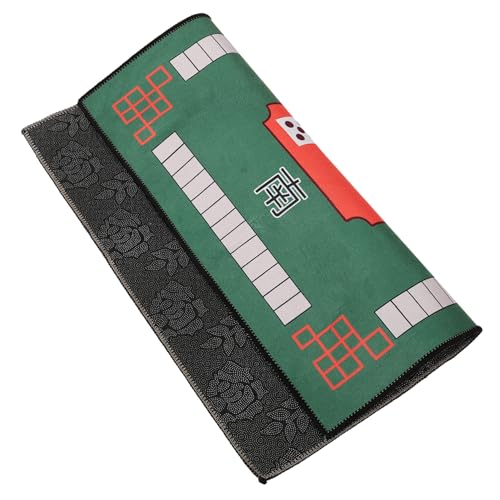 Beaupretty Verdickte Mahjong Tischdecke rutschfeste Geräuschreduzierende Spielmatte für Poker Domino und Brettspiele mit Klassischem Chinesischem Design für Wohnzimmer und Spielzimmer von Beaupretty