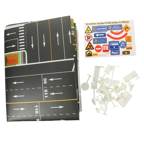 Beaupretty Verkehrszeichen Spielset für Teiliges Straßenverkehr Pädagogisch Sicherer Verkehr Kreative Lernhilfe für Vorschule und Kinderzimmer von Beaupretty