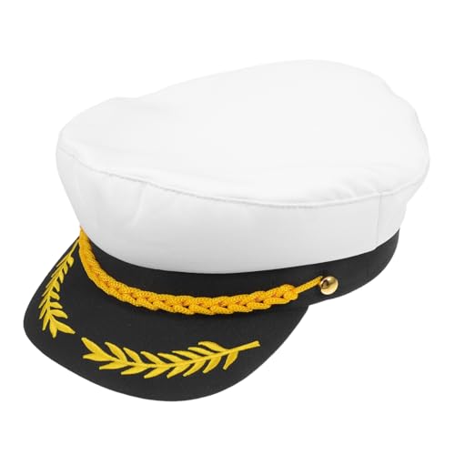 Beaupretty Verstellbare Matrosenmütze für Erwachsene Eleganter Yacht Hut für Karneval Halloween und Events Vielseitiges Kostümzubehör Beaupretty Verstellbare Matrosenmütze für Erwachsene Eleganter Yacht Hut für Karneval Halloween und Events Vielseitiges Kostümzubehör von Beaupretty