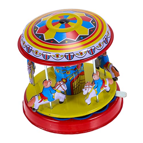 Beaupretty Vintage Aufzieh Karussell Nostalgisches Blechspielzeug für Dekoration Interaktives für Feste und Feiertage als für Geburtstage Robustes Design mit Einfacher Mechanik Beaupretty Vintage Aufzieh Karussell Nostalgisches Blechspielzeug für Dekoration Interaktives für Feste und Feiertage als für Geburtstage Robustes Design mit Einfacher Mechanik von Beaupretty
