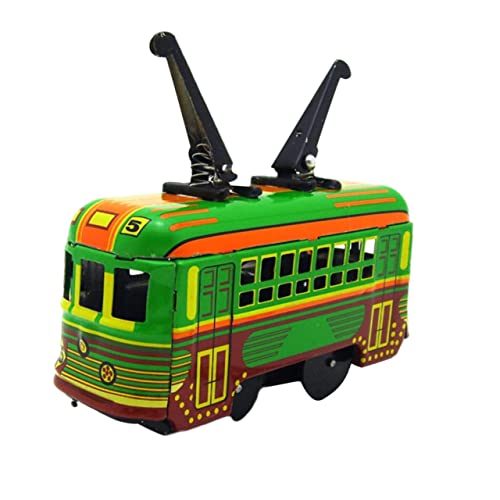 Beaupretty Vintage Eisenbahn Wind Up aus Robustem Kompakt und Leicht für Kinderhände Langlebig und Handgefertigt mit Glänzendem Design als Nostalgisches Sammlerobjekt und Wohnaccessoire von Beaupretty