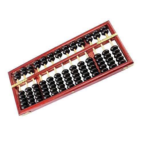 Beaupretty Vintage Holz Stangen Perlen Rechenrahmen für Lernen Arithmetik Zählrahmen Holzrahmen Robust für Schüler Erwachsene von Beaupretty