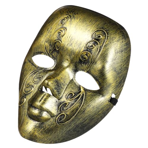 Beaupretty Vintage Maske für Partys Einzigartige Vollgesichtsmaske Robustem Plastik und Leicht für Karneval Halloween und Kostümpartys Stilvolles Accessoire für Männer und Frauen von Beaupretty