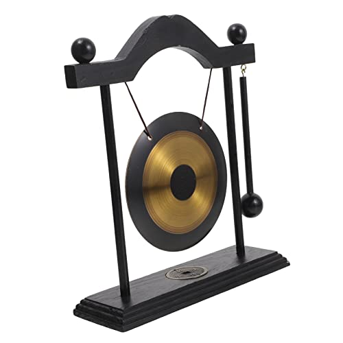 Beaupretty Vintage Messing Gong Dekoration Tischgong mit Holzständer für Feng Shui und Kulturelle Perfektes für Freunde und Familie von Beaupretty
